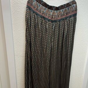 Anthropologie brand wide leg boho pants
